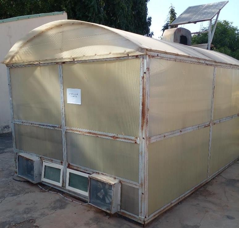 Hybrid Large-Scale Solar Dryer for Crops and Kilishi