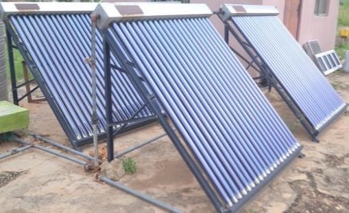 Evacuated tube forced-convection solar water heating systems.